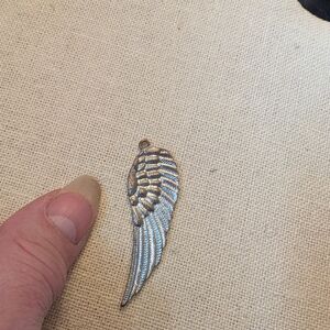 Silver Angel Wing Pendant Charm #51
